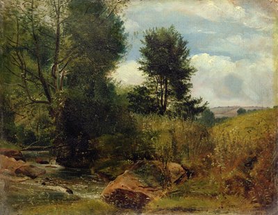 View on the River Sid, near Sidmouth by Lionel Constable